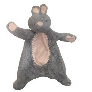 Kellytoy Bunny Rabbit Plush Lovey Security Blanket 18" Soft Crinkle Rattle